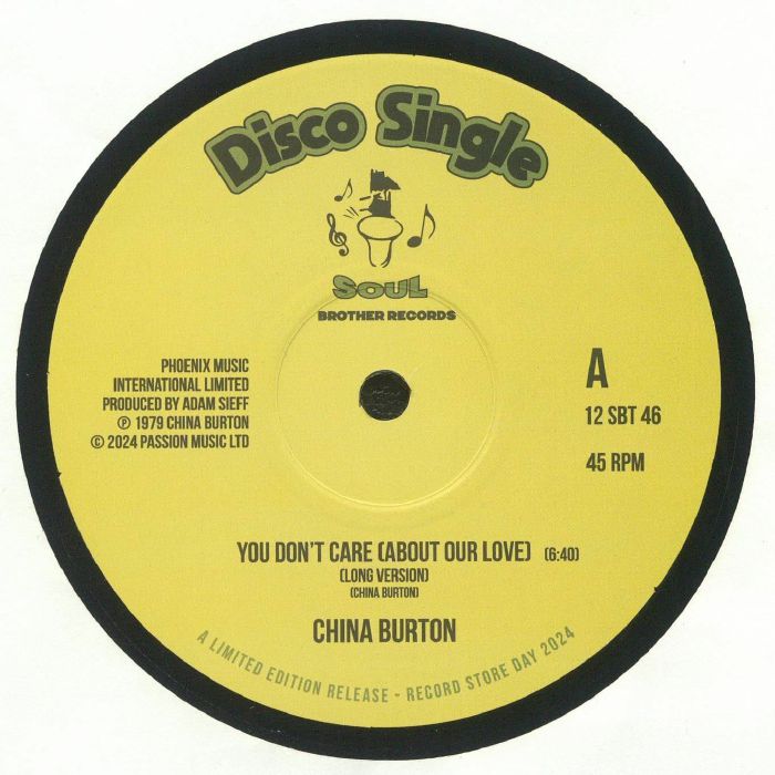 You Don't Care (About Our Love) - Vinyl Single vinyl record cover