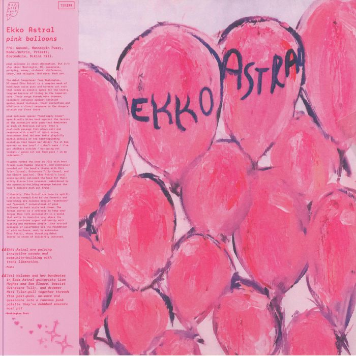 Pink Balloons - Limited Edition Blue and Pink Vinyl LP vinyl record cover