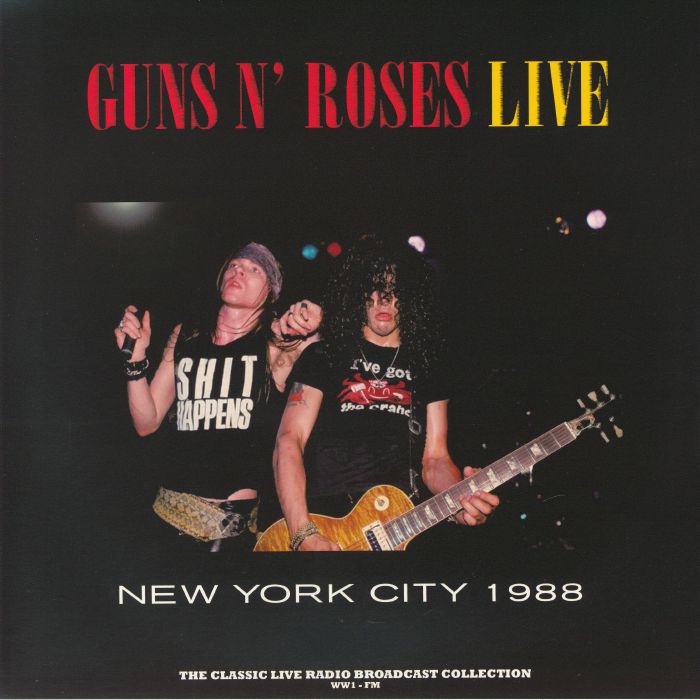 Live In New York City 1988 - Yellow Cloudy Vinyl LP vinyl record cover