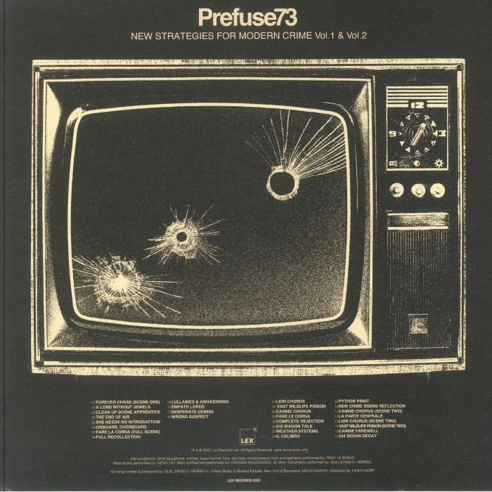 New Strategies For Modern Crime Vol. 1 & Vol. 2 - Red Vinyl 2xLP vinyl record cover