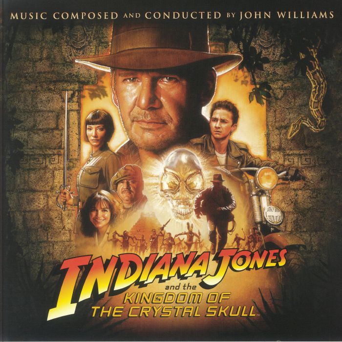 Indiana Jones & The Kingdom Of The Crystal Skull (Soundtrack) - 2xLP vinyl record cover