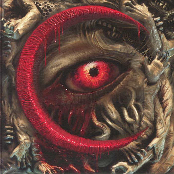 Living Chaos - Translucent Red & Black Ice Vinyl LP vinyl record cover