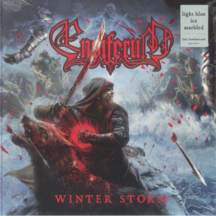 Winter Storm - Blue Marbled Vinyl LP vinyl record cover