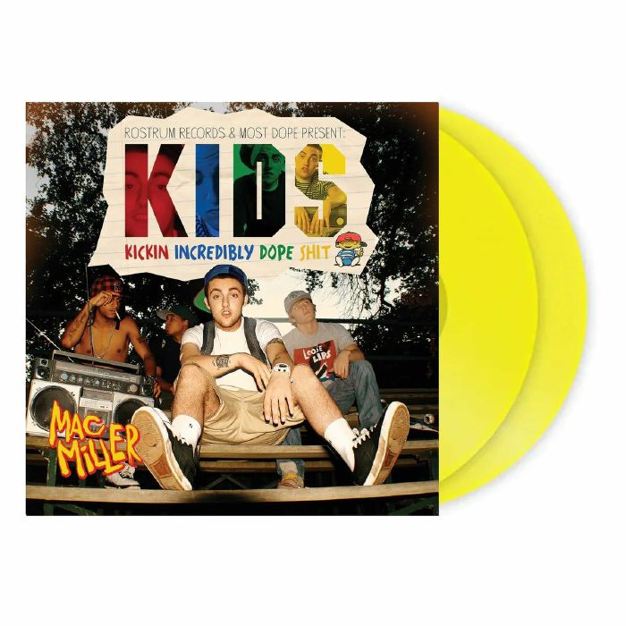 KIDS - Limited Edition Translucent Yellow Vinyl 2xLP vinyl record cover