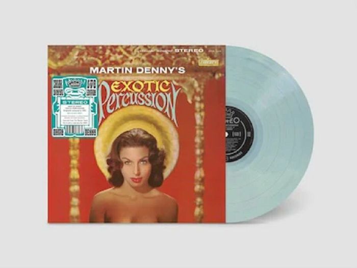 Exotic Percussion - Limited Edition Sea Glass Blue Vinyl LP vinyl record cover