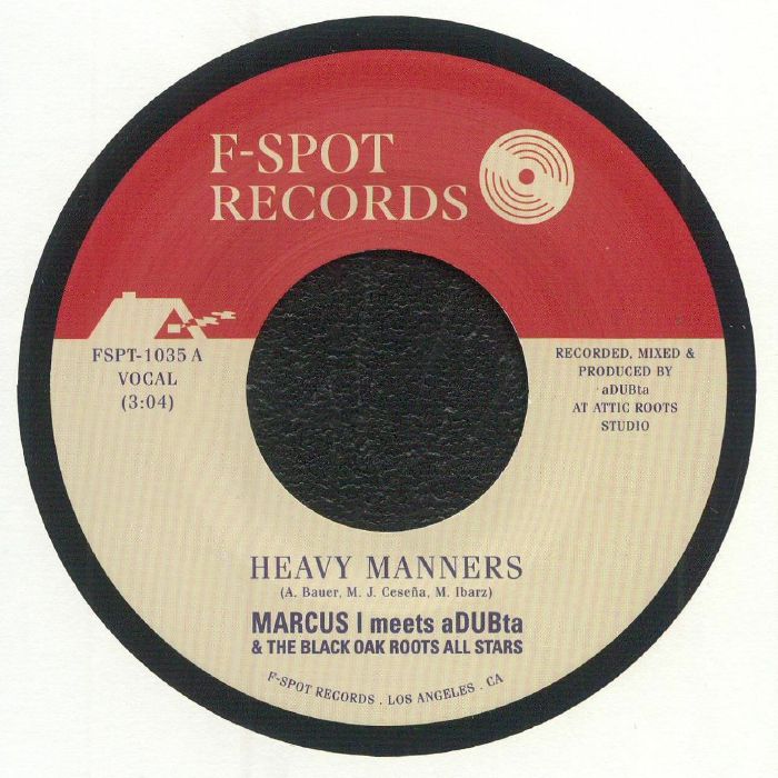 Heavy Manners - Vinyl Single vinyl record cover