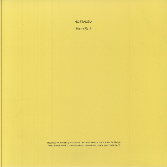Nostalgia - 2xLP vinyl record cover