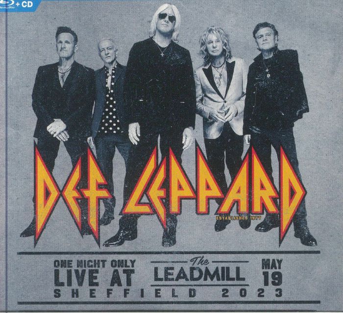 One Night Only Live At The Leadmill Sheffield May 19 2023 - CD + Blu-ray CD cover