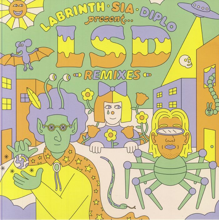 LSD Remixes - Record Store Day 2024 Purple Vinyl LP vinyl record cover