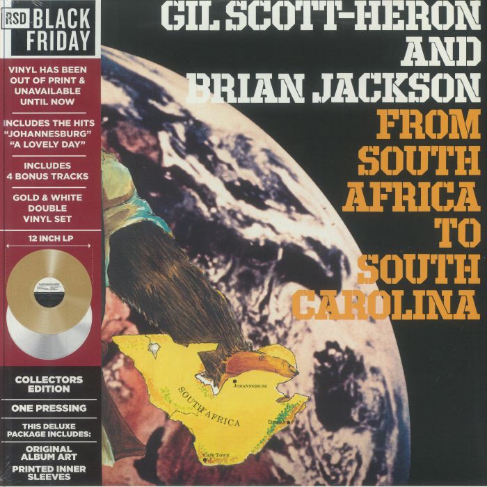 From South Africa To South Carolina - Gold & White Vinyl 2xLP vinyl record cover