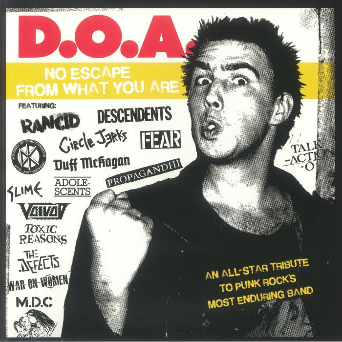 DOA: No Escape From What You Are - Limited Edition Red Vinyl LP vinyl record cover