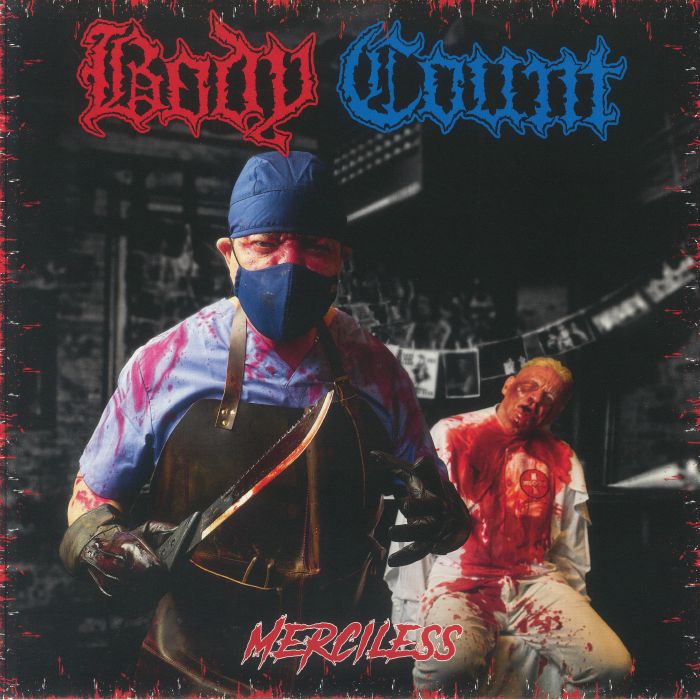 Merciless - Democrips Blue Vinyl LP vinyl record cover