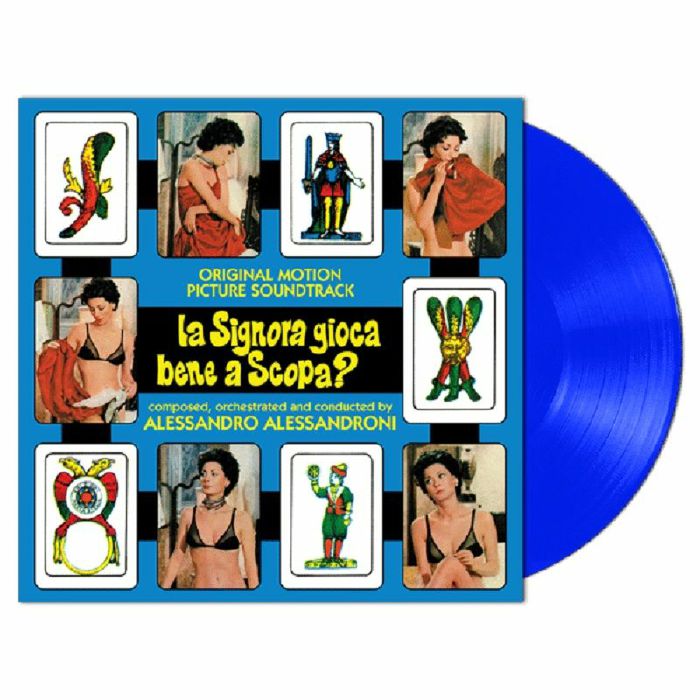 La Signora Gioca Bene A Scopa? - Limited Edition Clear Blue Vinyl LP vinyl record cover