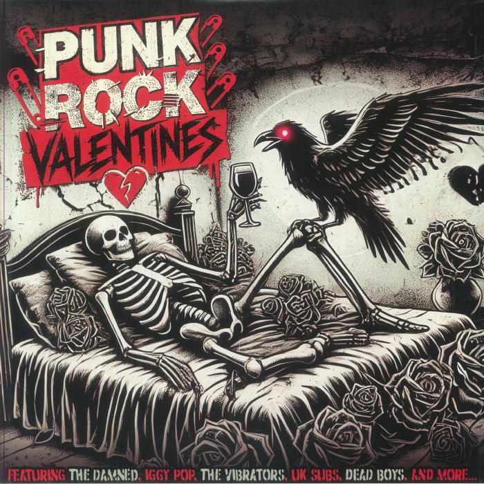 Punk Rock Valentines - Limited Edition Red Marbled Vinyl LP vinyl record cover