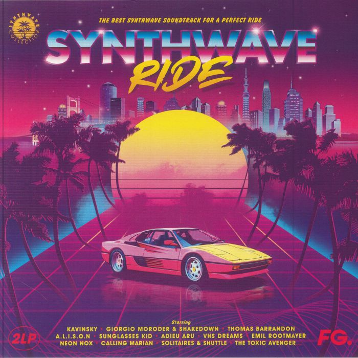Synthwave Ride - 2xLP vinyl record cover