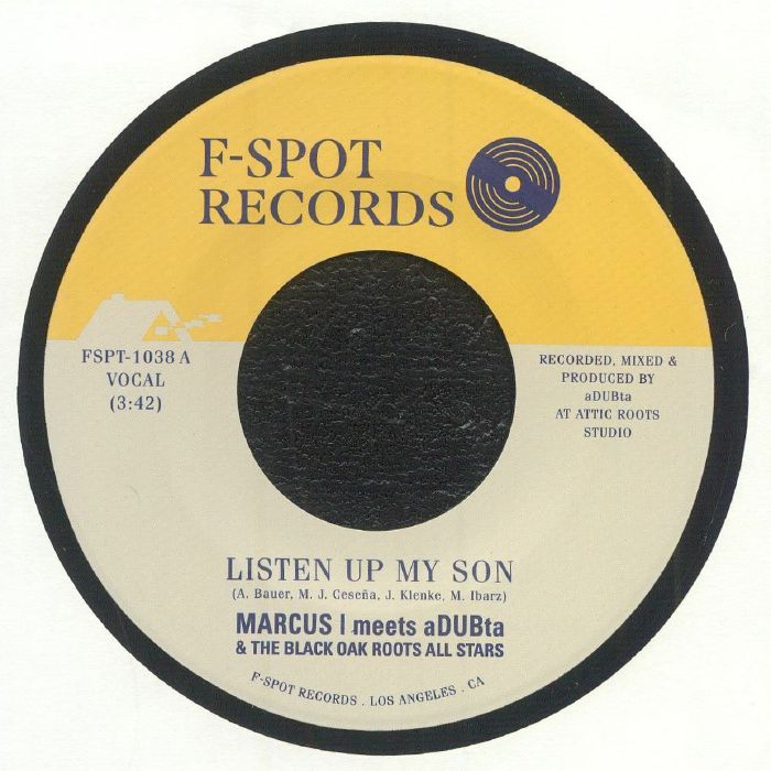 Listen Up My Son - Vinyl Single vinyl record cover