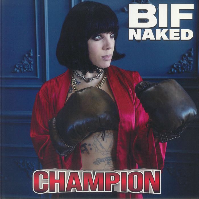 Champion - Autographed Blue Vinyl LP vinyl record cover