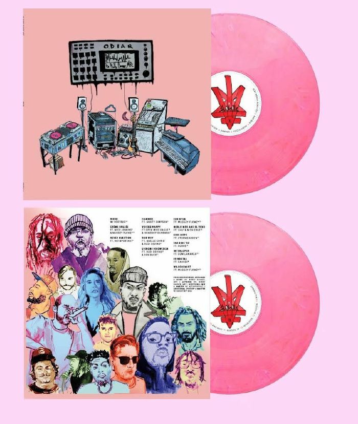 Odiar - Pink Vinyl LP vinyl record cover