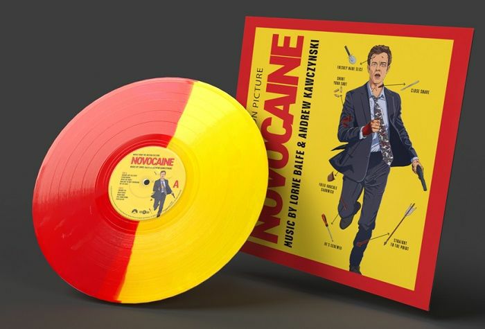 Novocaine (Soundtrack) - Limited Edition Red & Yellow Split Vinyl LP vinyl record cover