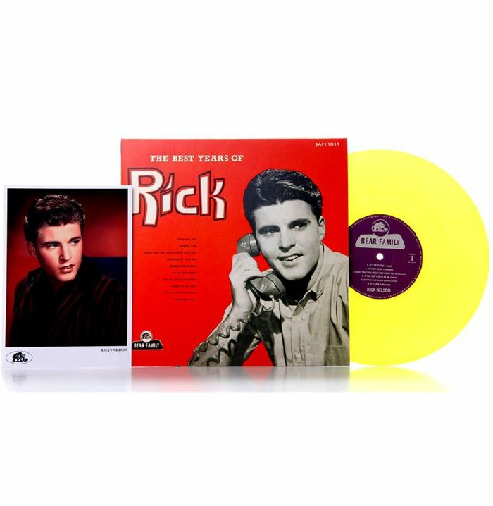 The Best Years Of Rick - Limited Edition Yellow Vinyl LP vinyl record cover