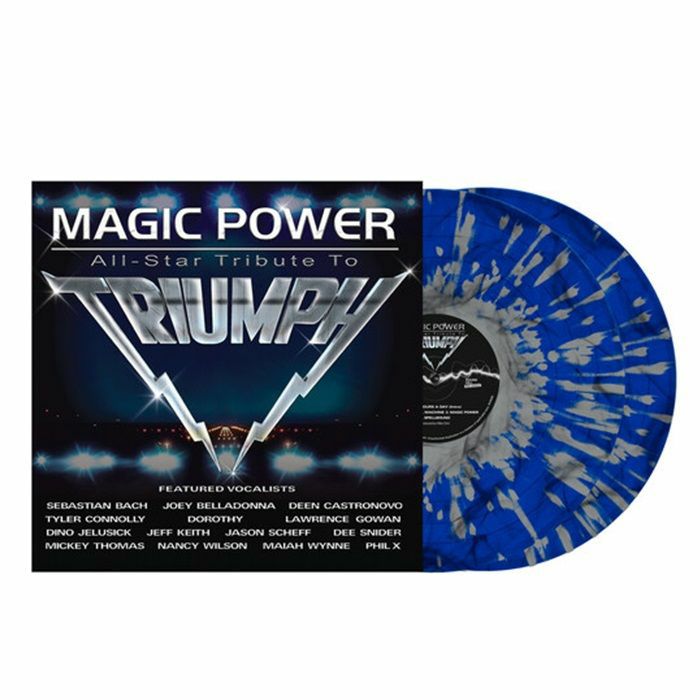 Magic Power: All Star Tribute To Triumph - Blue & White Splattered 2xLP vinyl record cover