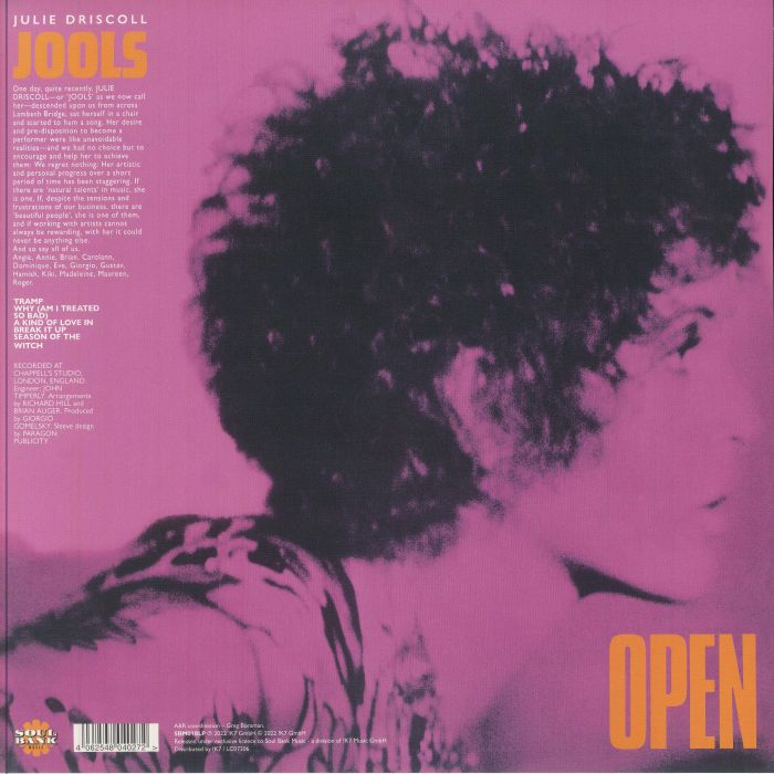 Open - Vinyl LP vinyl record cover