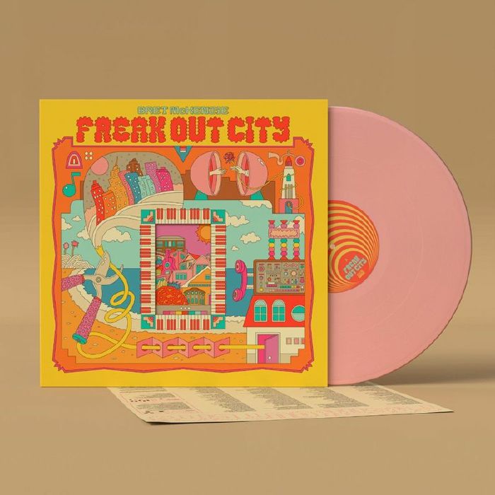 Freak Out City - Light Rose Vinyl LP vinyl record cover