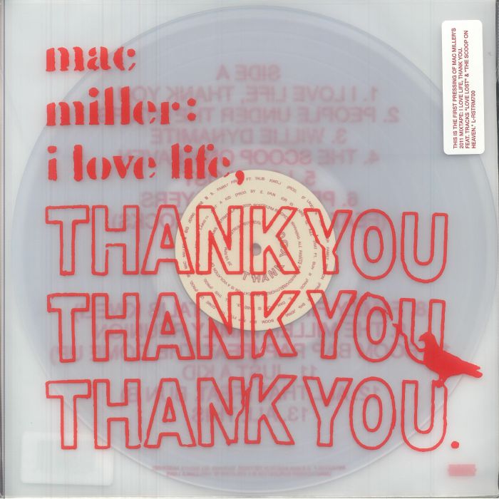 I Love Life Thank You - Clear Vinyl LP vinyl record cover