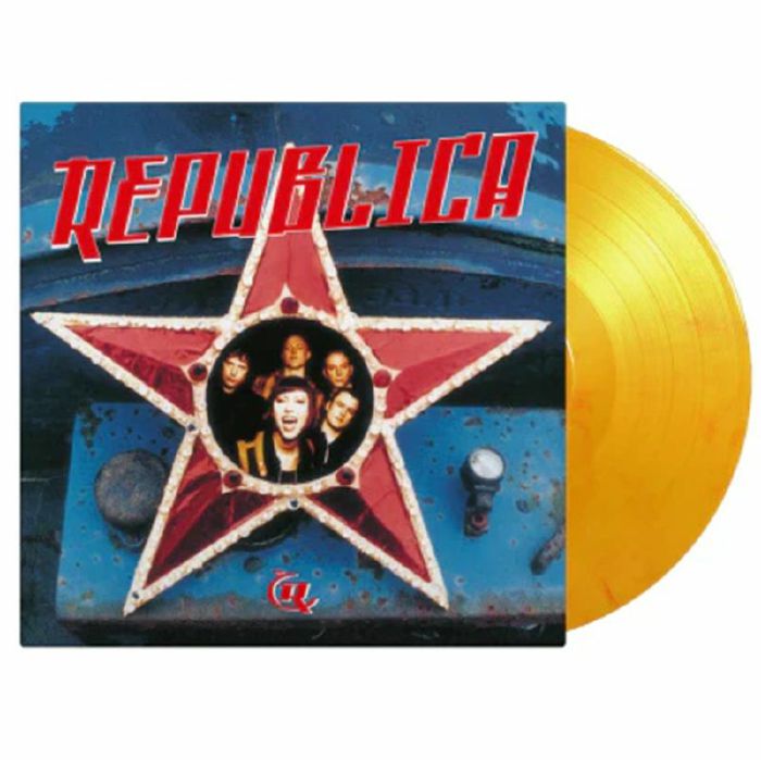 Republica - Limited Edition Yellow Marbled Vinyl LP vinyl record cover