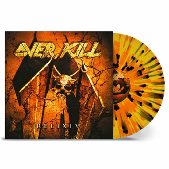 ReliXIV - Limited Edition Yellow, Orange & Black Splatter Vinyl LP vinyl record cover