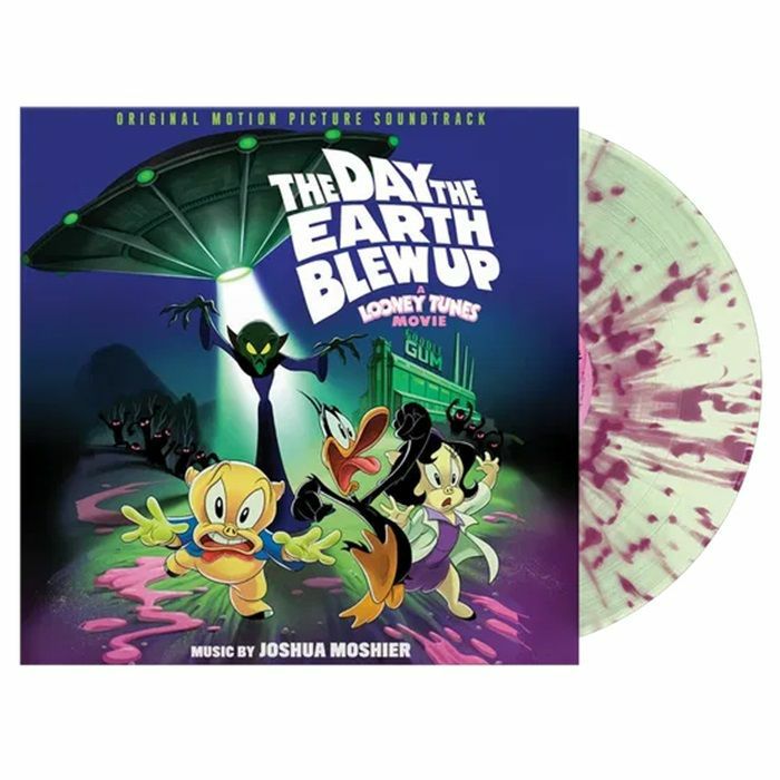 The Day The Earth Blew Up: A Looney Tunes Movie (Soundtrack) - Limited Edition Bubblegum Pink Splatter Vinyl LP vinyl record cover