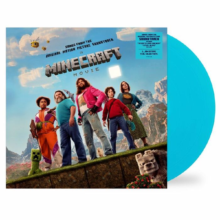 A Minecraft Movie (Soundtrack) - Teal Vinyl LP vinyl record cover