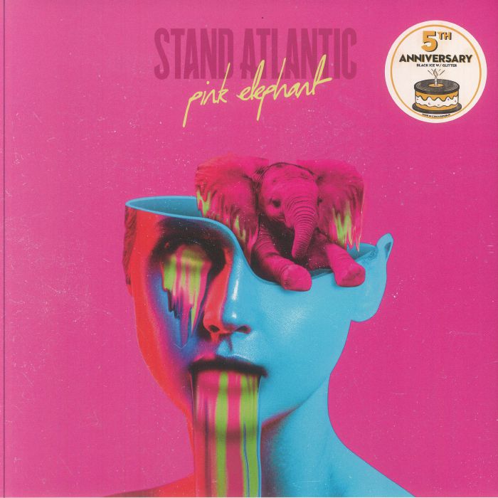 Pink Elephant - 5th Anniversary Black Ice Glitter Vinyl LP vinyl record cover