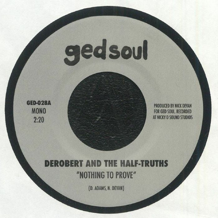 Nothing To Prove (mono) - Vinyl Single vinyl record cover
