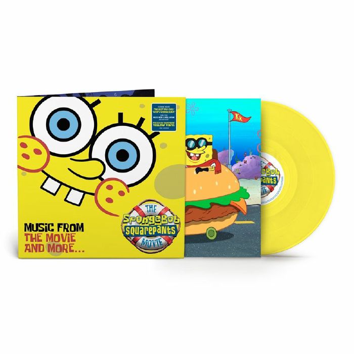 The Spongebob Squarepants Movie Soundtrack - Yellow Vinyl LP vinyl record cover