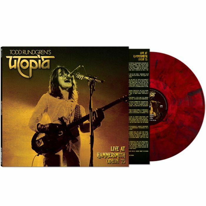 Todd Rundgren's Utopia: Live at Hammersmith Odeon '75 - Red & Black Vinyl LP vinyl record cover
