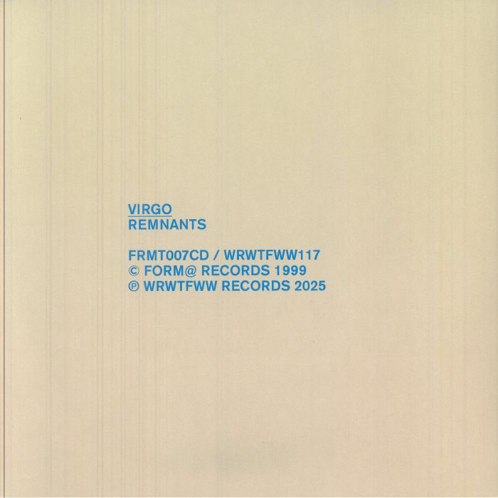 Remnants - Limited Edition 2xLP vinyl record cover
