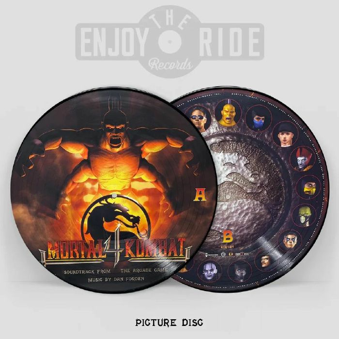 Mortal Kombat 4 (Soundtrack) - Picture Disc Vinyl LP vinyl record cover