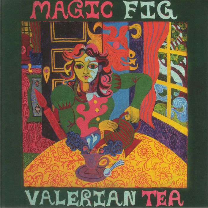 Valerian Tea - Pink & White Marbled Vinyl LP vinyl record cover