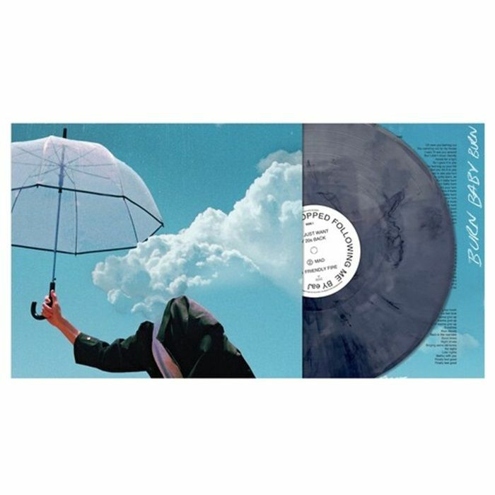 When The Rain Stopped Following Me - Pure Denim Blue Vinyl LP vinyl record cover