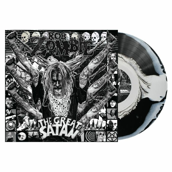 The Great Satan - Black & White Swirl Vinyl LP vinyl record cover