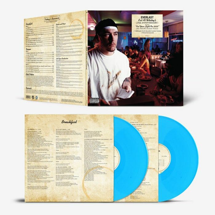 Eat At Whitey's - 25th Anniversary Blue Vinyl 2xLP vinyl record cover