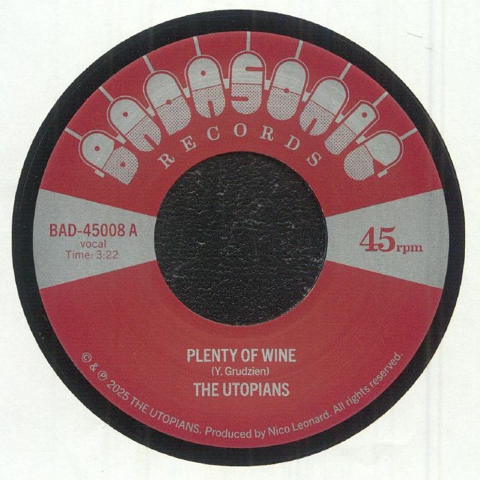 Plenty Of Wine / Time Doesn't Wait - Vinyl Single vinyl record cover