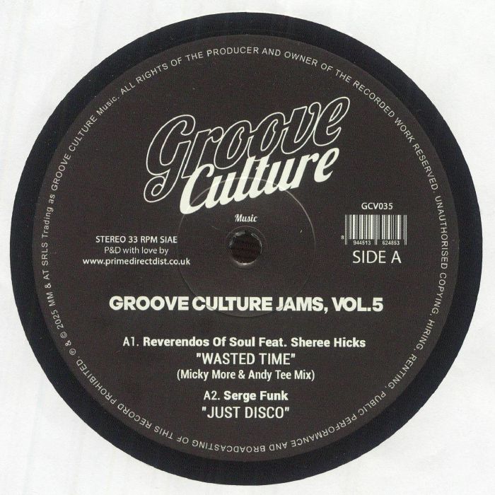 Groove Culture Jams Vol 5 - Vinyl EP vinyl record cover