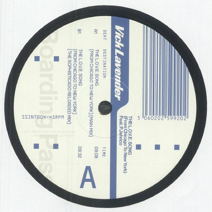 The LOVE Song (From Chicago To New York) - Vinyl Single vinyl record cover