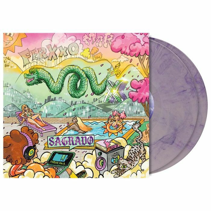 Ferxxo Vol X: Sagrado - Purple Marbled Vinyl 2xLP vinyl record cover