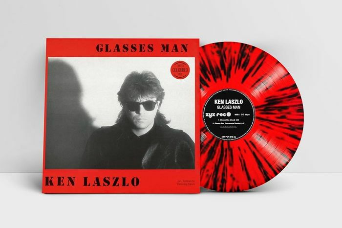 Glasses Man - Limited Edition Red Splatter Vinyl Single vinyl record cover