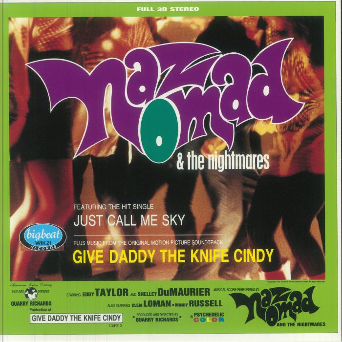 Give Daddy The Knife Cindy - Limited Edition Purple Marbled Vinyl LP vinyl record cover
