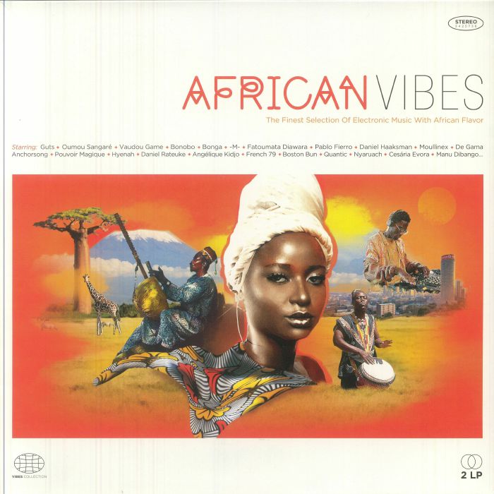 African Vibes: The Finest Selection Of Electronic Music With African Flavor - 2xLP vinyl record cover