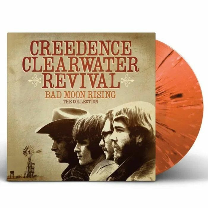Bad Moon Rising - Limited Edition Orange And Black Splatter Vinyl LP vinyl record cover